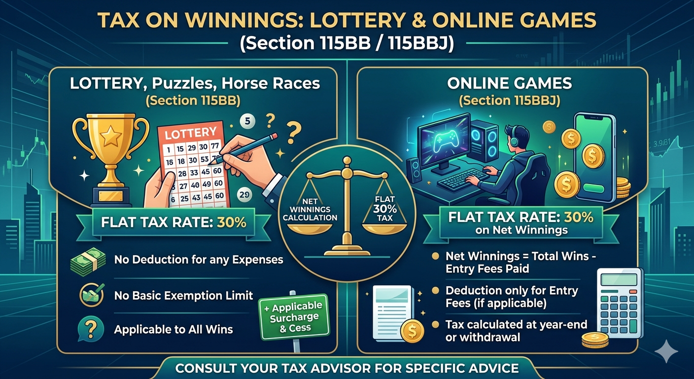 Winnings From Lottery And Online Games – Understanding Section 115BB And 115BBJ